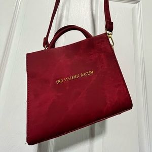 Brandon Blackwood “End Systemic Racism” cross body bag